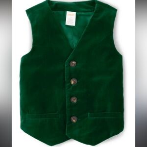 Gymboree Green Velvet Kids Vest